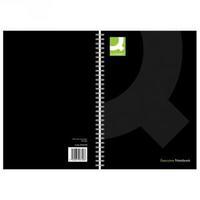 Q-Connect Black A5 Wirebound Hardback Book Pack of 3 KF03728