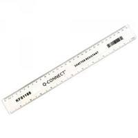 Q-Connect Clear 300mm Shatterproof Ruler Pack of 10 KF01108Q