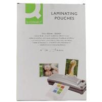 q connect a4 laminating pouch 160 micron pack of 100 kf04114