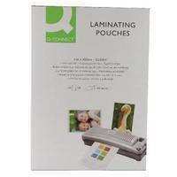 q connect a4 laminating pouch 200 micron pack of 100 kf04115