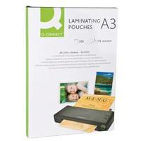 q connect a3 laminating pouch 250 micron pack of 100 kf04124