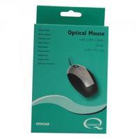 Q-Connect Black Scroll Wheel Mouse KF04368