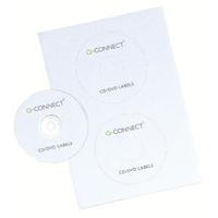 q connect cddvd label 2 per a4 sheet pack of 100 kf05599