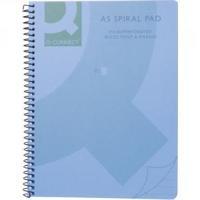 q connect blue a5 polypropylene notepad pack of 5 kf10034