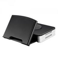 Q-Connect Black Monitor StandCopyholder KF10700