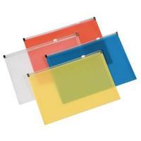 q connect assorted a4 document zip wallet pack of 20 kf16552