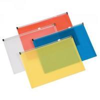 Q-Connect Assorted A5 Document Zip Wallet Pack of 20 KF16553