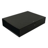 q connect black foolscap box file pack of 5 kf20017
