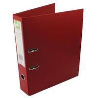 Q-Connect Polypropylene 70mm Red Lever Arch Foolscap File Pack of 10