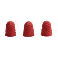 Q-Connect Red Rubber Thimblettes Size 00 Pack of 12 KF21507