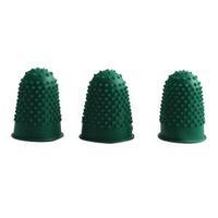 Q-Connect Green Rubber Thimblettes Size 0 Pack of 12 KF21508