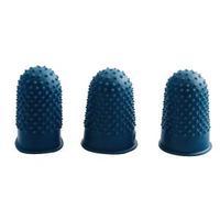 Q-Connect Blue Rubber Thimblettes Size 1 Pack of 12 KF21509
