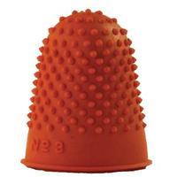 q connect orange thimblette size 3 pack of 12 kf21511