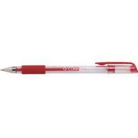 q connect 05mm line red gel pen pack of 10 kf21718