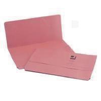 q connect foolscap pink document wallet pack of 50 kf23015