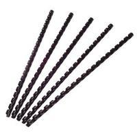 q connect black binding combs 6mm pack of 100 kf24016