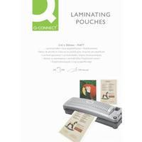 q connect matt a4 laminating pouch 250 micron pack of 100 kf24055