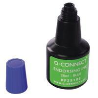 Q-Connect Blue Endorsing Ink 28ml