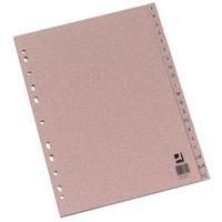 Q-Connect Buff A4 Index Multi-Punched A-Z 20-Part Manilla KF26011