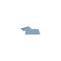 Q-Connect Blue Square Cut Folder Lightweight 180gsm Foolscap Pack of