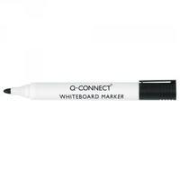 q connect black drywipe marker pen pack of 10 kf26035
