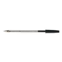 q connect medium black ballpoint pen pack of 50 kf26040