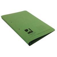 q connect foolscapa4 35mm capacity green transfer file pack of 25