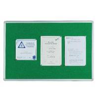 Q-Connect 900x600mm Aluminium Frame Green Notice Board 54034203