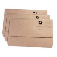 Q-Connect Recycled Buff Kraft Document Wallet Pack of 50 KF26090