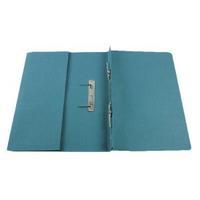 q connect 35mm capacity blue transfer pocket foolscap file pack of 25