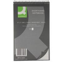 Q-Connect White Shorthand Notebook 80-Sheet Pack of 20 KF31003