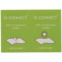 Q-Connect Wet and Dry Wipes Pack of 20 KF32148