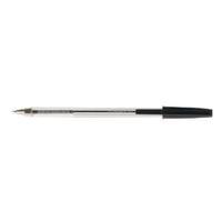 q connect medium black ballpoint pen pack of 20 kf34042