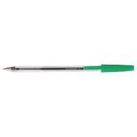 Q-Connect Medium Green Ballpoint Pen Pack of 20 KF34045