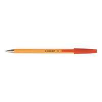Q-Connect Fine Red Ballpoint Pen Pack of 20 KF34048