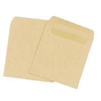 q connect wage envelope 108x102mm plain 90gsm manilla self seal pack