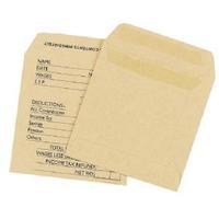 q connect wage envelope 108x102mm printed 90gsm manilla self seal pack