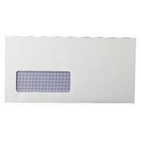 q connect dl window envelopes 80gsm self seal white pack of 1000