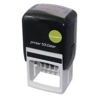 q connect custom date self inking stamp 43x28mm kf71433