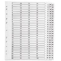 Q-Connect Multi-Punched 1-75 Reinforced White Board A4 Index Clear