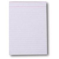 q connect scribble pad 203x127mm feint ruled 160 pages pack of 20