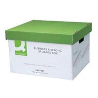 Q-Connect Extra Strong Business Storage Box W327xD387xH250mm Green and