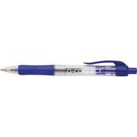 q connect retractable gel writer blue pack of 10 kf71106