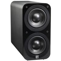 q acoustics qa3070s subwoofer in black leather