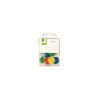 q connect magnets 24 mm kf02040q assorted colours pack of 60