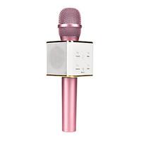 Q7 Magic Karaoke Microphone Phone KTV Player Wireless Condenser Bluetooth MIC Speaker Record Music For Iphone Android Black Pink Gold