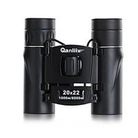 Qanliiy 20X22 mm Binoculars Generic Carrying Case High Definition Spotting Scope Waterproof Night Vision BAK4 Fully Multi-coatedNormal