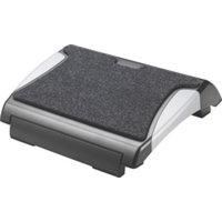 QCONNECT FOOTREST WITH CARPET BLK/SILV