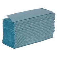 qconnect hand towels 1ply blue pk2955