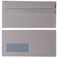 qconnect envelope ss dl low window white recycled p500